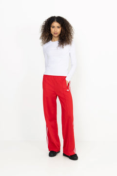 Firebird Loose Track Pant - Better Scarlet/White