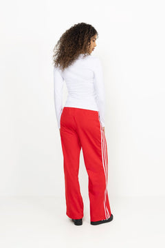 Firebird Loose Track Pant - Better Scarlet/White