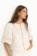 Perlla New Blouse - Soft Beige