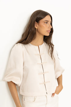 Perlla New Blouse - Soft Beige