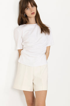 Ulina Drape Tee - White