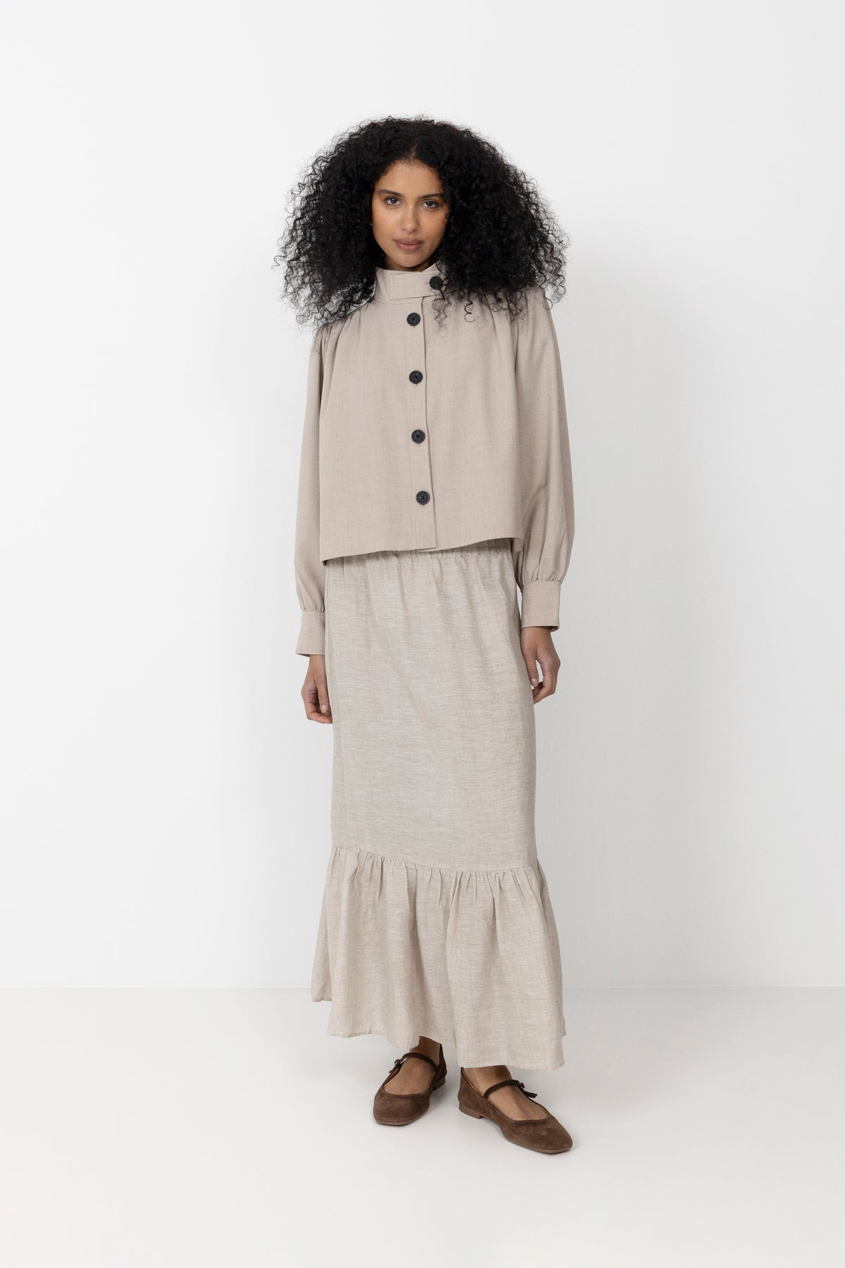 Zoie Jacket - Light Beige Melange
