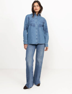 Cornelia Denim Shirt - Blue Denim