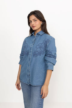 Cornelia Denim Shirt - Blue Denim