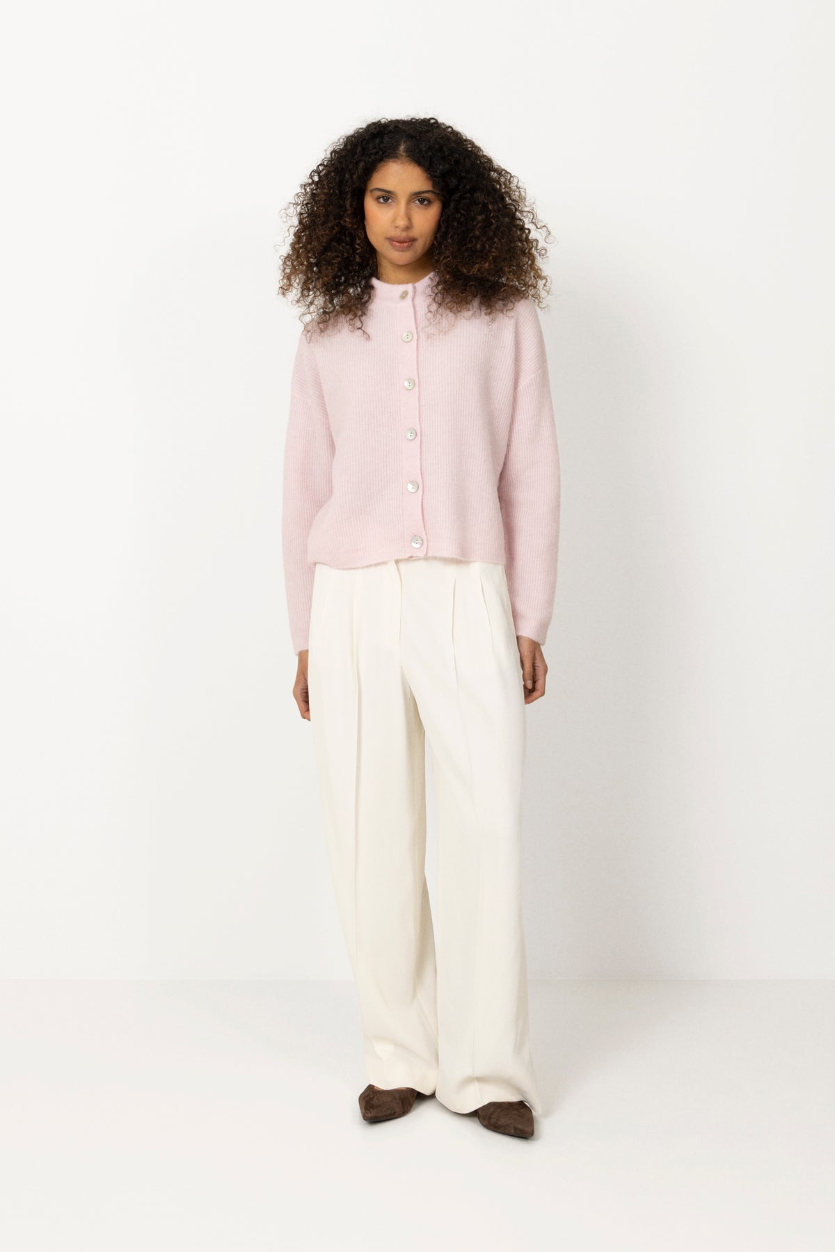 Gabby Knit Cardigan - Pale Lilac
