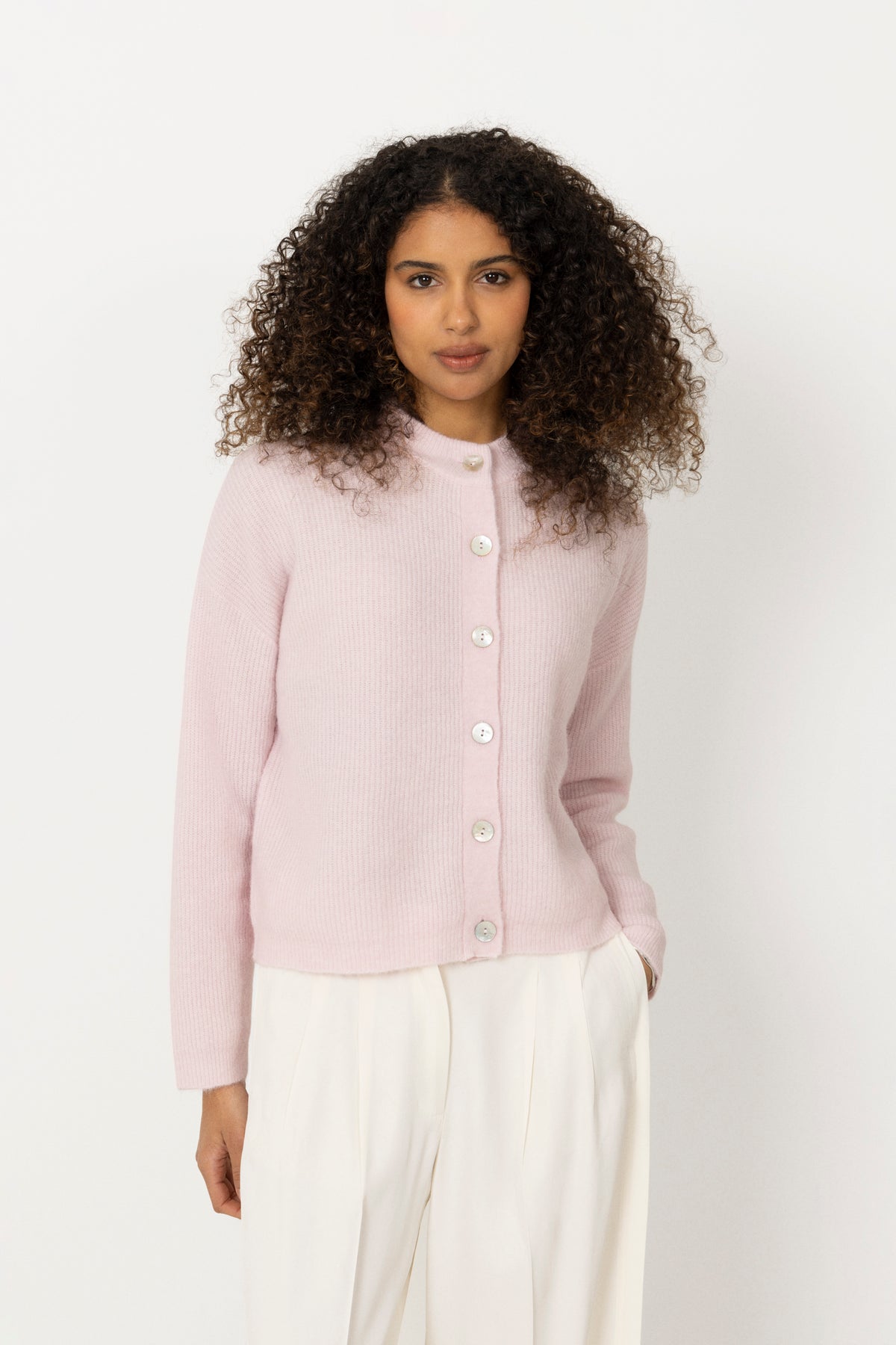Gabby Knit Cardigan - Pale Lilac
