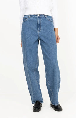 Belton Barrel Denim Jeans - Blue Denim