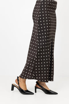 Biamonroe Scrunchie Slingback Faux Leather - Shiny Black