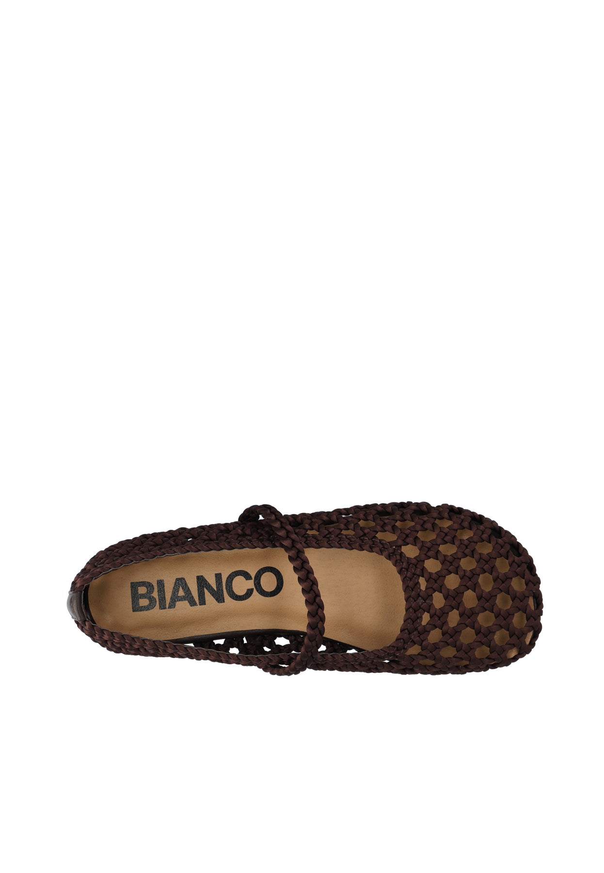 Bianco Sko Biastella Mary Jane Crochet Satin Brown Villoid bianco-sko-biastella-mary-jane-crochet-satin-brown-villoid