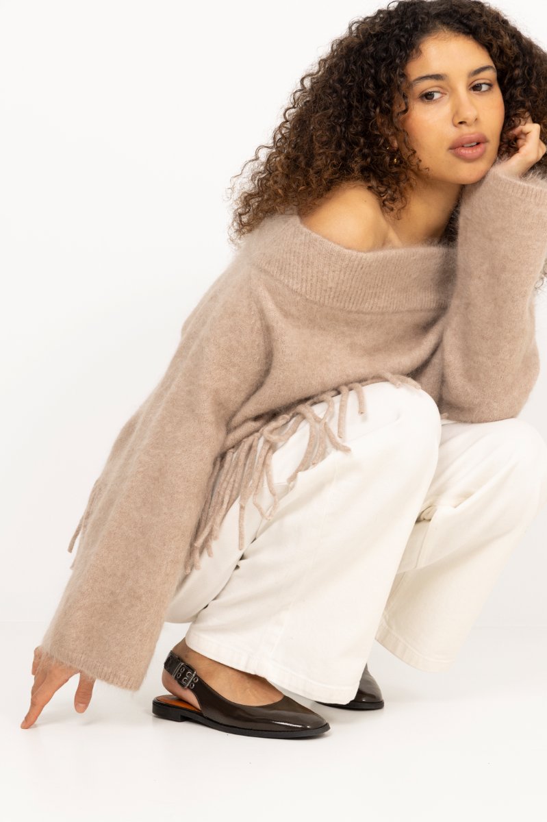 Biadania Slingback Nappalak - Dark Brown