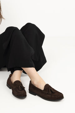 Biapop Tassle Loafer Suede - Brown