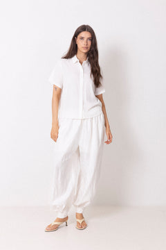 Saminna Ss Shirt - Clear Cream
