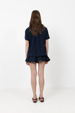 Saminna Ss Shirt - Dark Sapphire