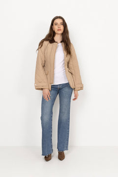 Anja Quilted Jacket - Beige