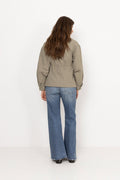 Camilla Cotton Utility Jacket - Light Green