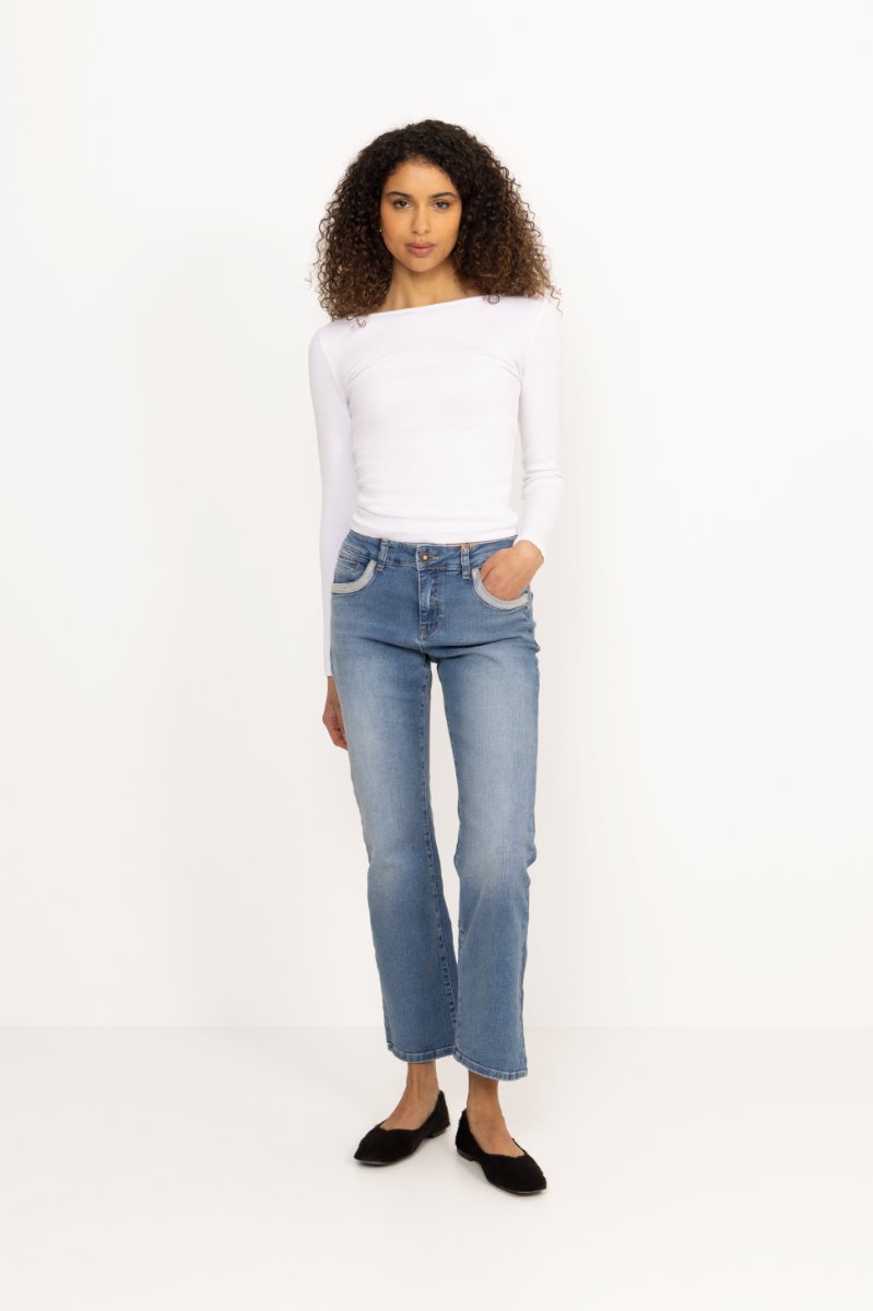 Cecilia Perla Jeans - Mid Blue