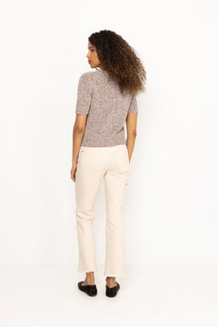 Elio Ss Knit Cardigan - Coffee Quartz
