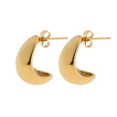 Beaux - Classic Chunky Stud Earrings - Gold