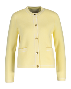 Cotton Knit Jacket - Vanilla Yellow