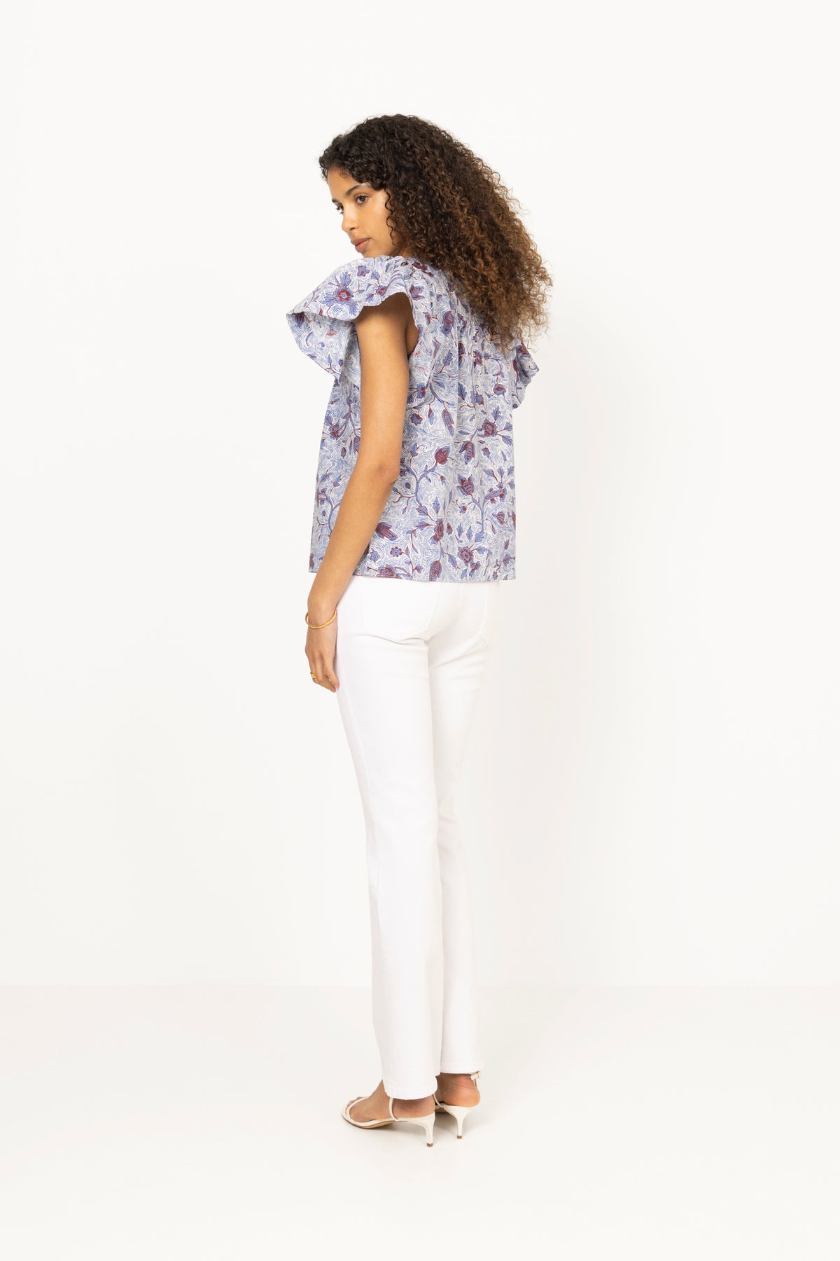 Paris Flared - Pure White Stone