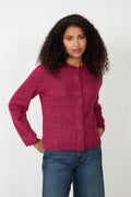 Lulu New Ls Knit Cardigan - Anemone Melange