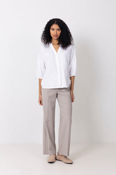 Rita Mw Wide Pant Mel - Island Fossil Melange