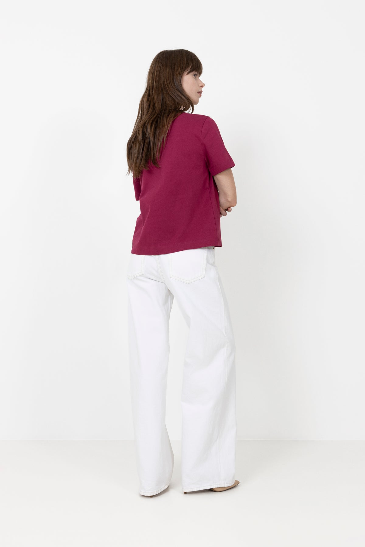 Essential Ss Boxy Tee - Anemone