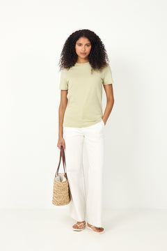 Myessential Ss O-Neck Tee - Lint