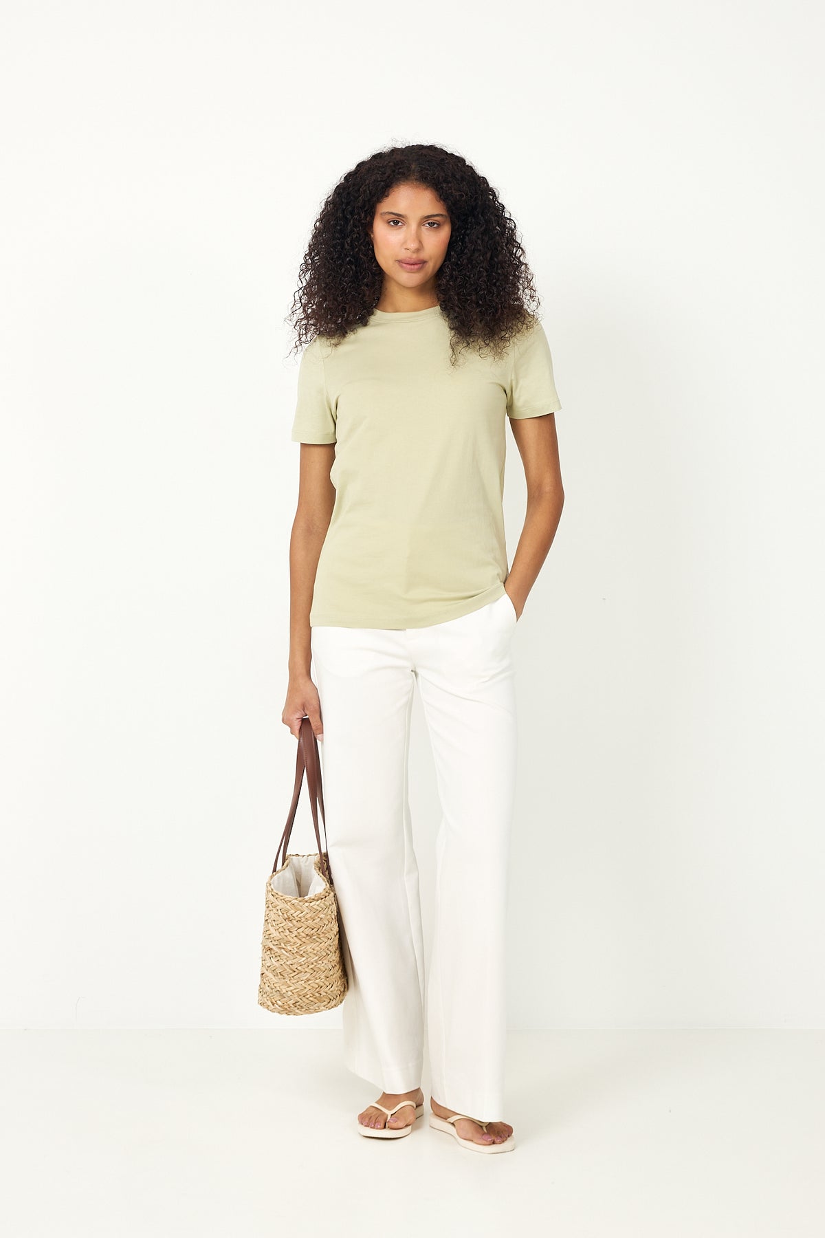 Myessential Ss O-Neck Tee - Lint