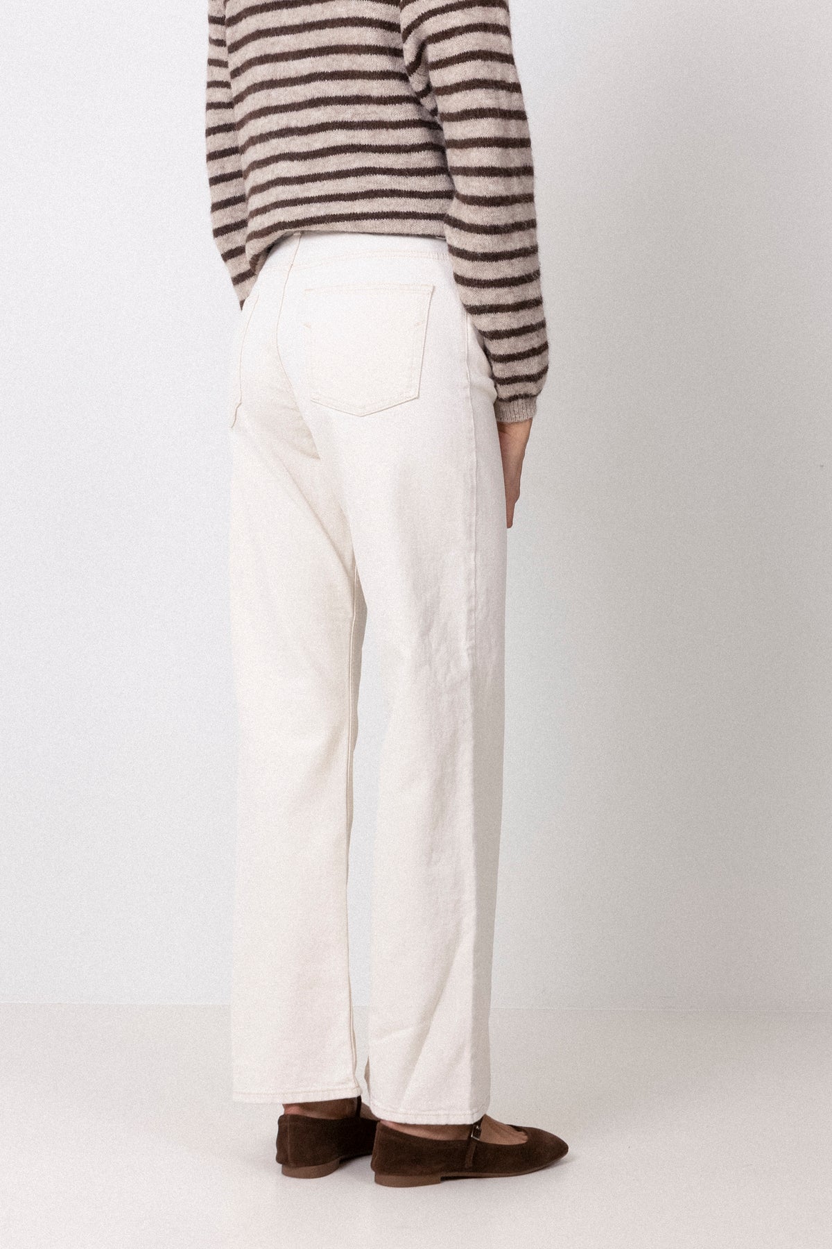 Wide Bea-Kori Ecru 609 Hw Jeans - Ecru