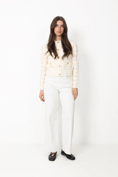 N-Maddison Knit Cardigan - Ivory