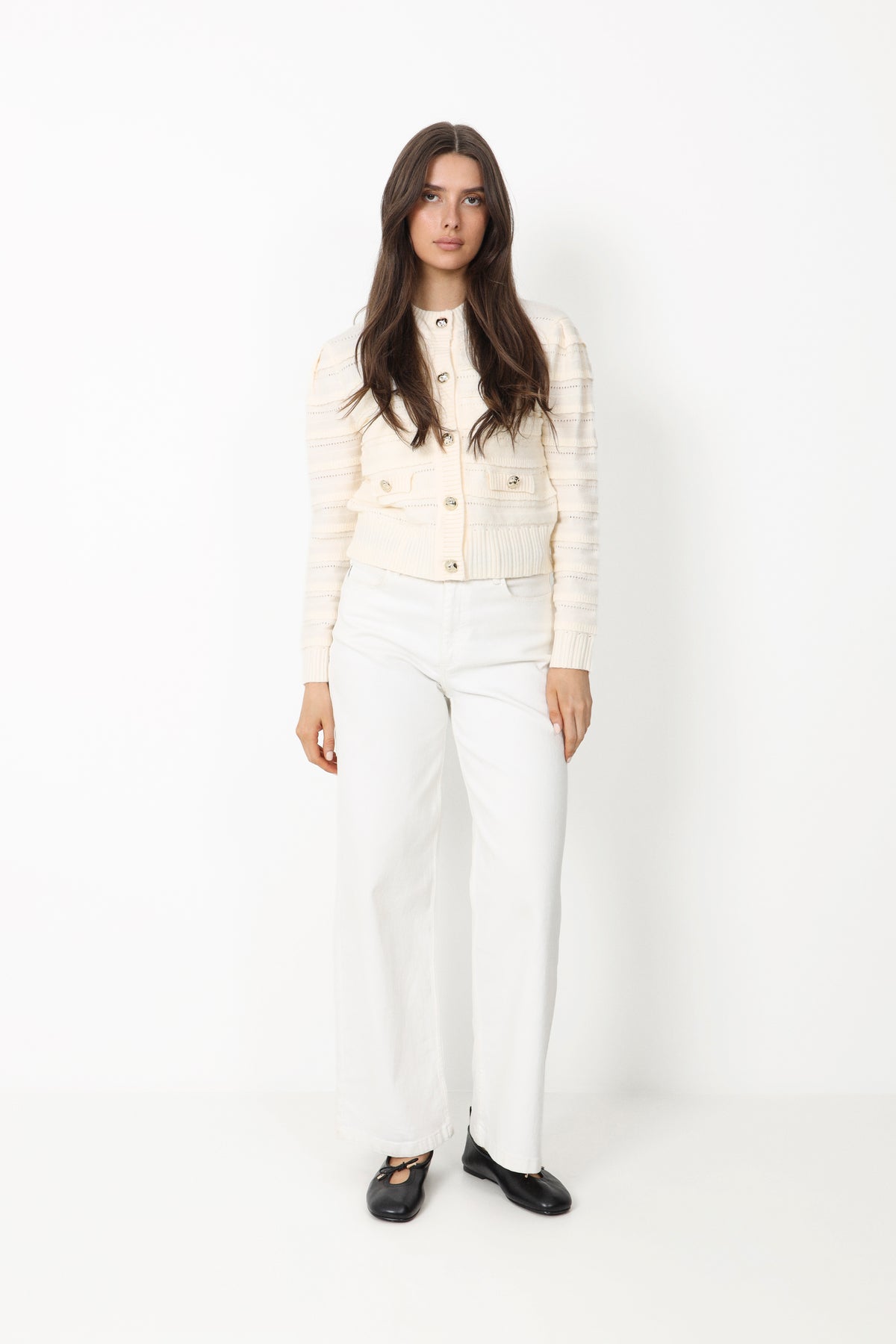 N-Maddison Knit Cardigan - Ivory