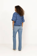 N-Shelly Blouse - Dusty Blue