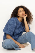 N-Shelly Blouse - Dusty Blue
