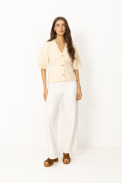 N-Lenyx Ss Knit - Ivory