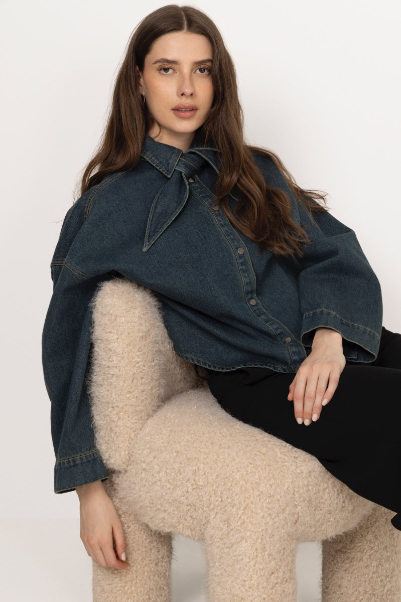 N-Lirinnah Shirt - Vintage Blue Wash