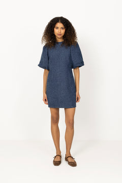 N-Michaela Dress - Dark Blue Wash
