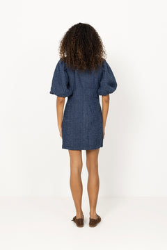 N-Michaela Dress - Dark Blue Wash