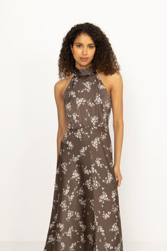 Rheo Dress - Blooming Brown