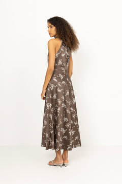 Rheo Dress - Blooming Brown