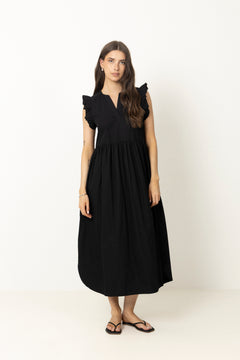 Blair-Ida Regular Sl Long Dress - Black