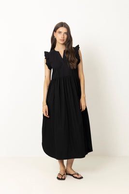 Blair-Ida Regular Sl Long Dress - Black
