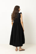 Blair-Ida Regular Sl Long Dress - Black