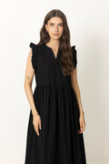 Blair-Ida Regular Sl Long Dress - Black