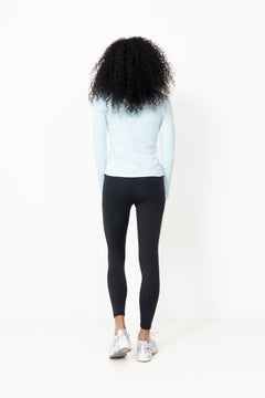 Serene Half Zip Long Sleeve - Aqua Glow