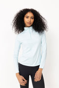 Serene Half Zip Long Sleeve - Aqua Glow
