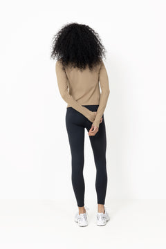 Soft Touch Zip Jacket - Light Khaki