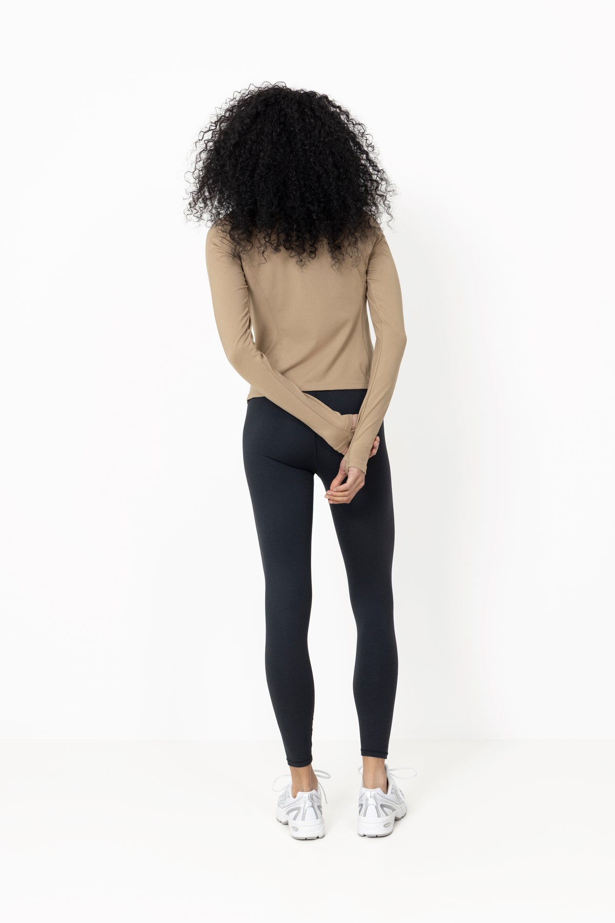 Soft Touch Zip Jacket - Light Khaki