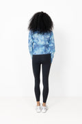 Breeze Printed Running Jacket - Breeze Blue Shadow