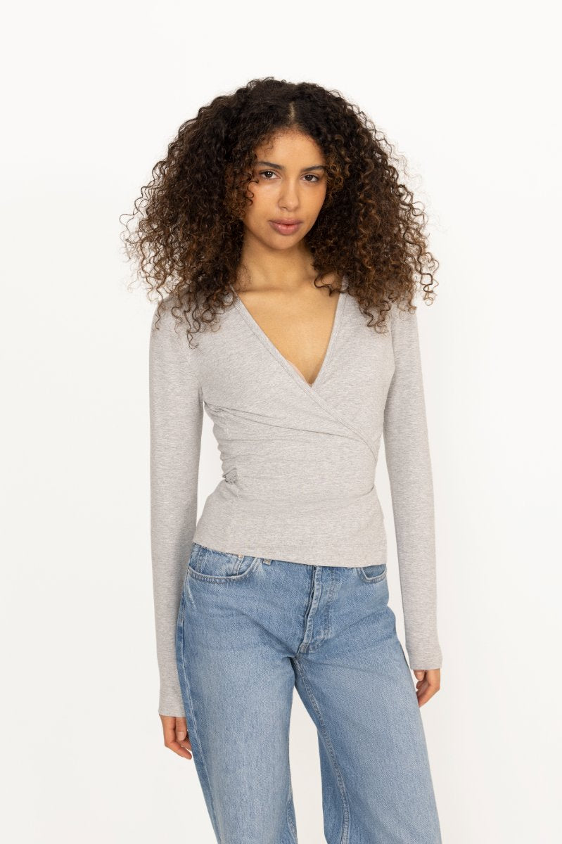 Sublime Studio Longsleeve Wrap - Grey Melange